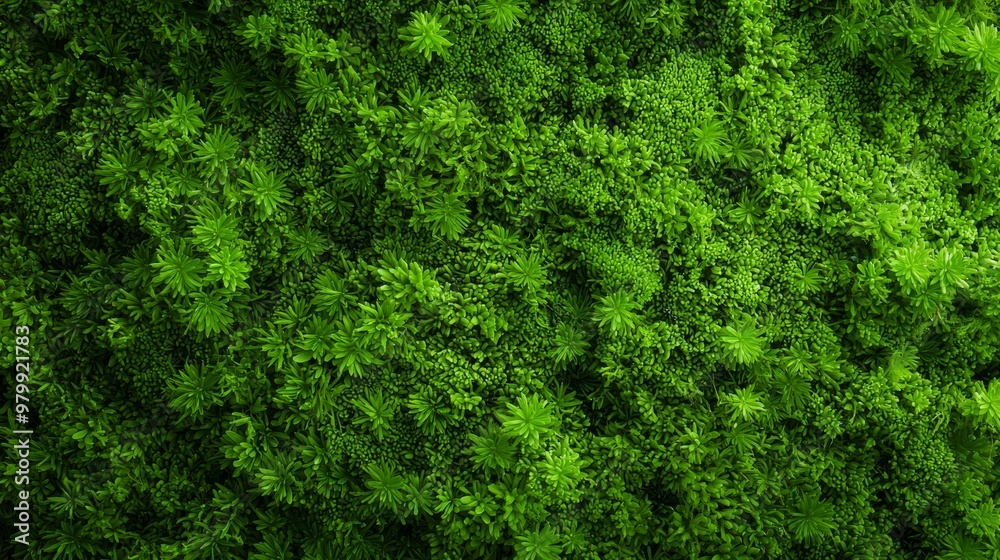  A tight shot of a verdant plant, brimming with numerous leaves above and below