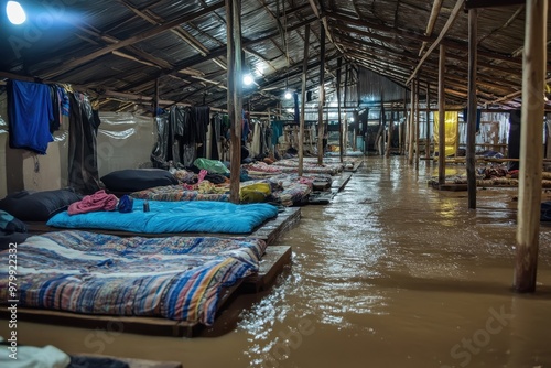 Providing Sanctuary: Families Seek Refuge in Emergency Shelters After Devastating Floods in Chiang Rai