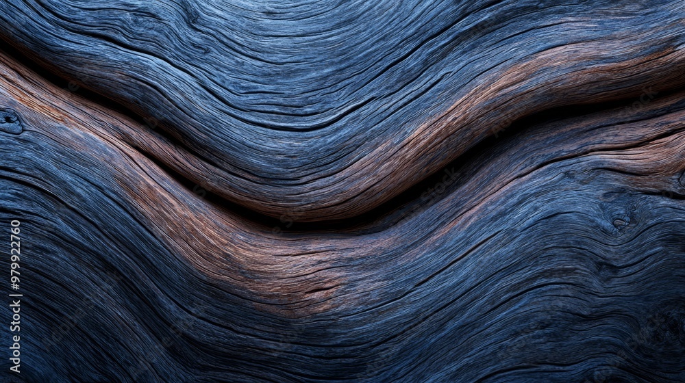 A tight shot of a wavy surface, displaying a browning top and a bluish bottom A tight shot of a wavy surface, displaying a browning top and a bluish bottom