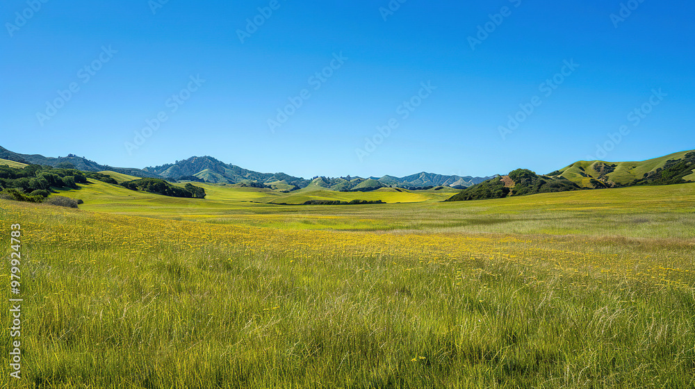 Obraz premium Meadow with Butterflies