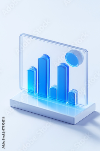 nnovation and Insights: 3D Rendered Marketing Infographic Illustration for Modern Strategies photo