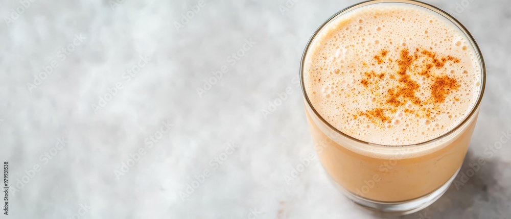 A tight shot of a drink in a glass on a cluttered table A tight shot of a drink in a glass on a cluttered table