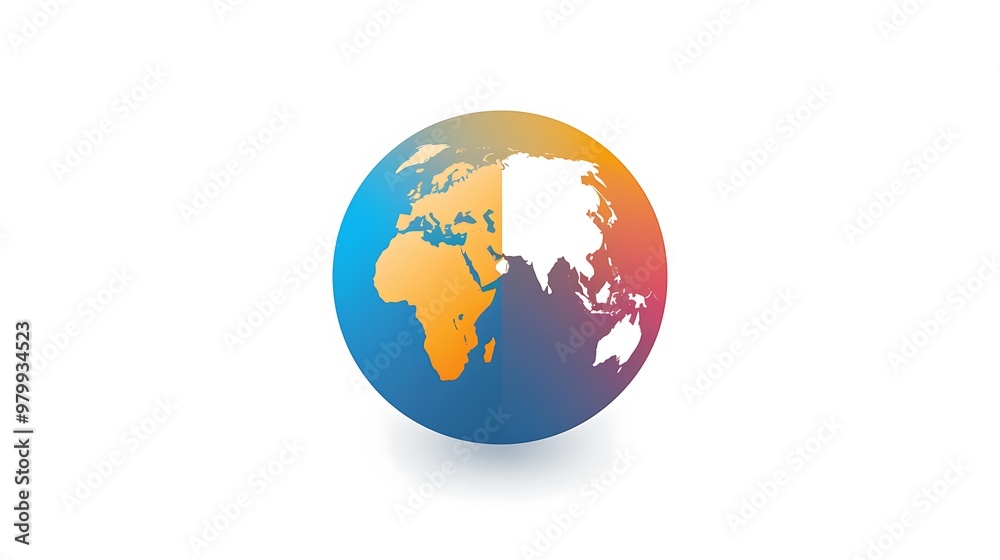 A professional business logo with a stylized globe, symbolizing global business connections, placed on white. A professional business logo with a stylized globe, symbolizing global business connections, placed on white.