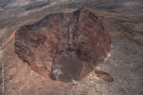 Aerial View of Kīlauea Iki Crater in Hawaii