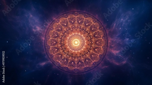 Celestial alignment of all zodiac signs forming a glowing mandala against a cosmic background, spiritual energy