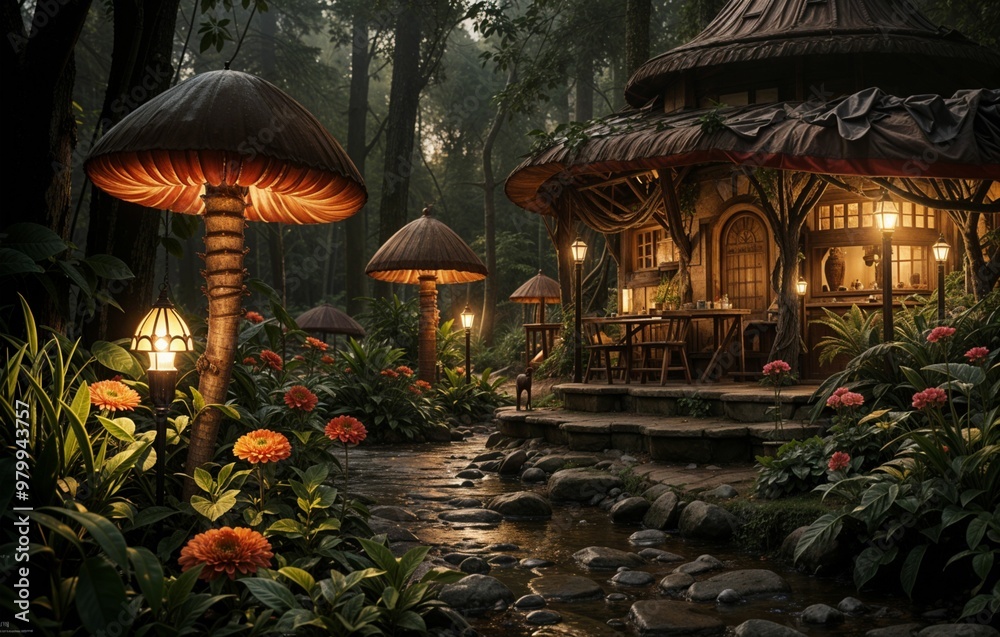Fototapeta premium Mini world in a forest..