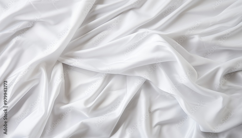Fototapeta premium white silk fabric