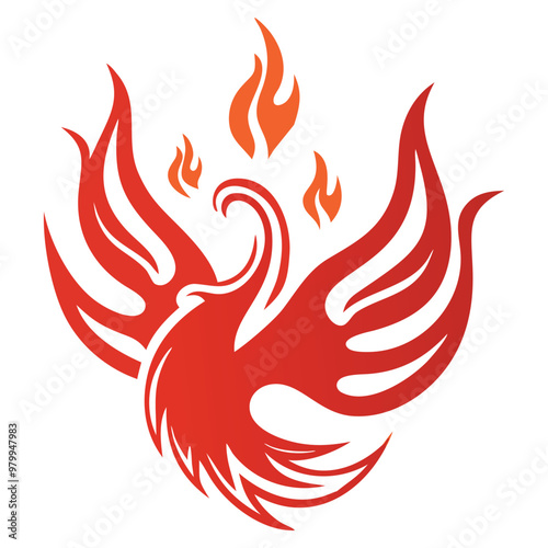 Burning phoenix Logo