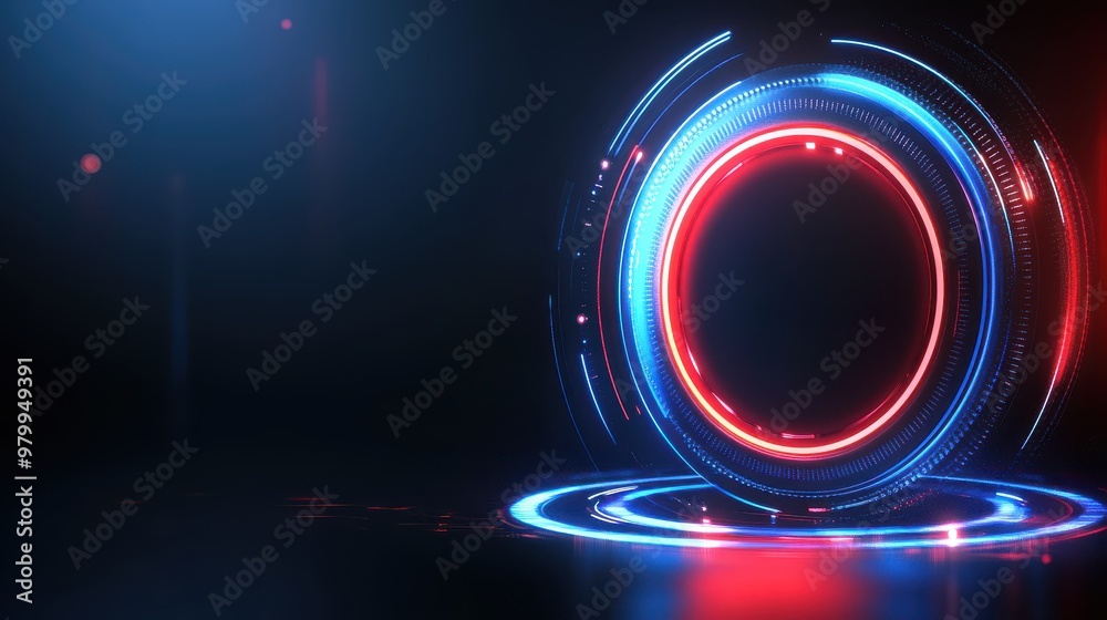 A sleek Black Friday badge with sharp lines and modern fonts, glowing in red and blue against a dark background. A sleek Black Friday badge with sharp lines and modern fonts, glowing in red and blue against a dark background.