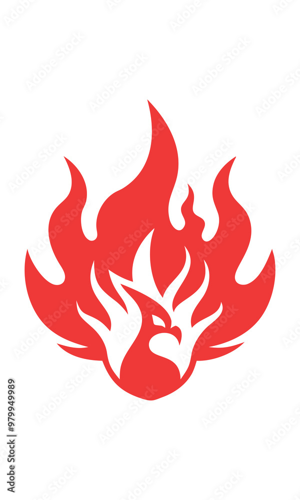 Burning phoenix Logo Burning phoenix Logo