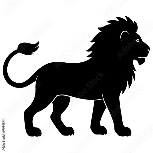 Standing Lion Silhouette photo