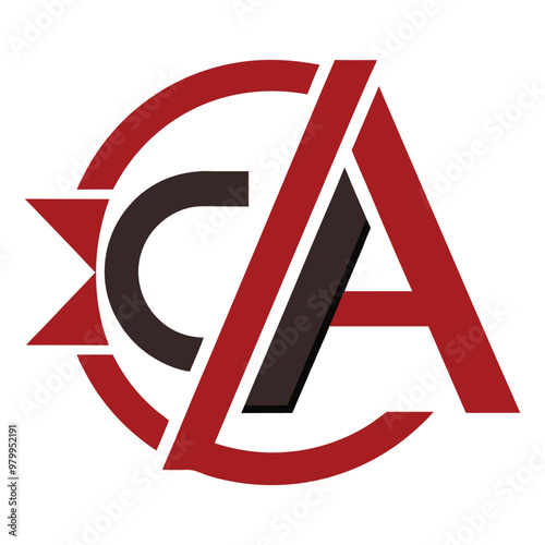 Creative modern letter AC logo design vector