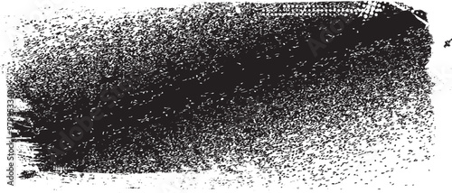 Grain texture. Banner with noise and dusty edges.Vector roller paint effect. Place texture over any object to create grainy effect.Design element with speckled surface,grainy edges, and sand particles