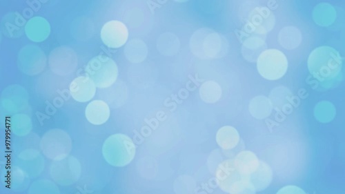Abstract blue bokeh stock motion background