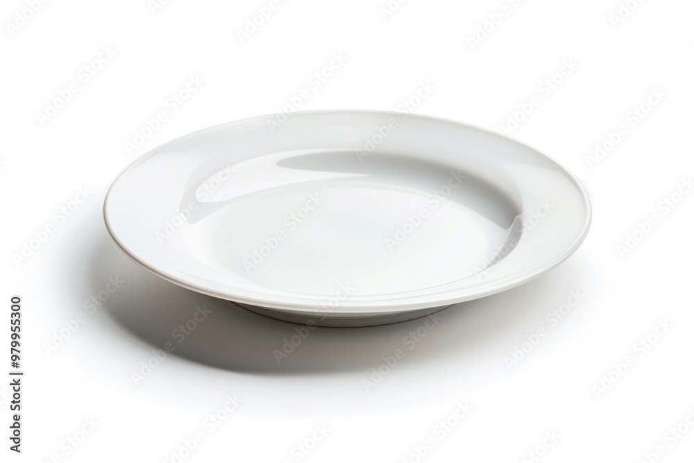 A simple table setting with a white plate on top, perfect for everyday meals or formal events A simple table setting with a white plate on top, perfect for everyday meals or formal events