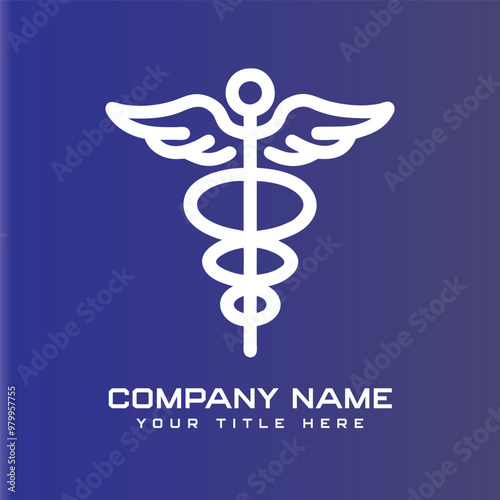 Caduceus medical logo