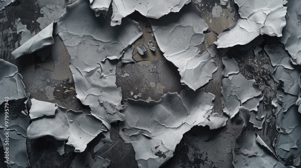 Peeling paint on a worn-out wall, great for interior design or architectural photography projects Peeling paint on a worn-out wall, great for interior design or architectural photography projects