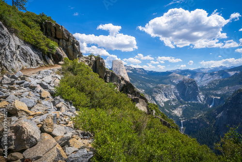 hiking the panorama trail in yosemite national park, california