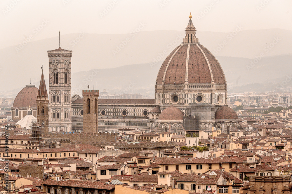 Naklejka premium Florencja Panorama miasta