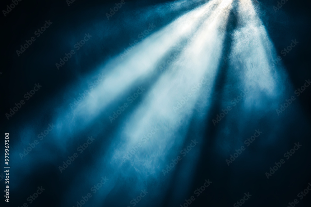Burst of light breaking through darkness, representing triumphant success Burst of light breaking through darkness, representing triumphant success