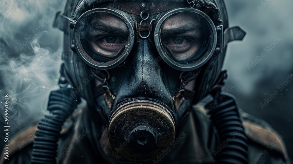 fighter pilot with a gas mask and glasses generative ai fighter pilot with a gas mask and glasses generative ai