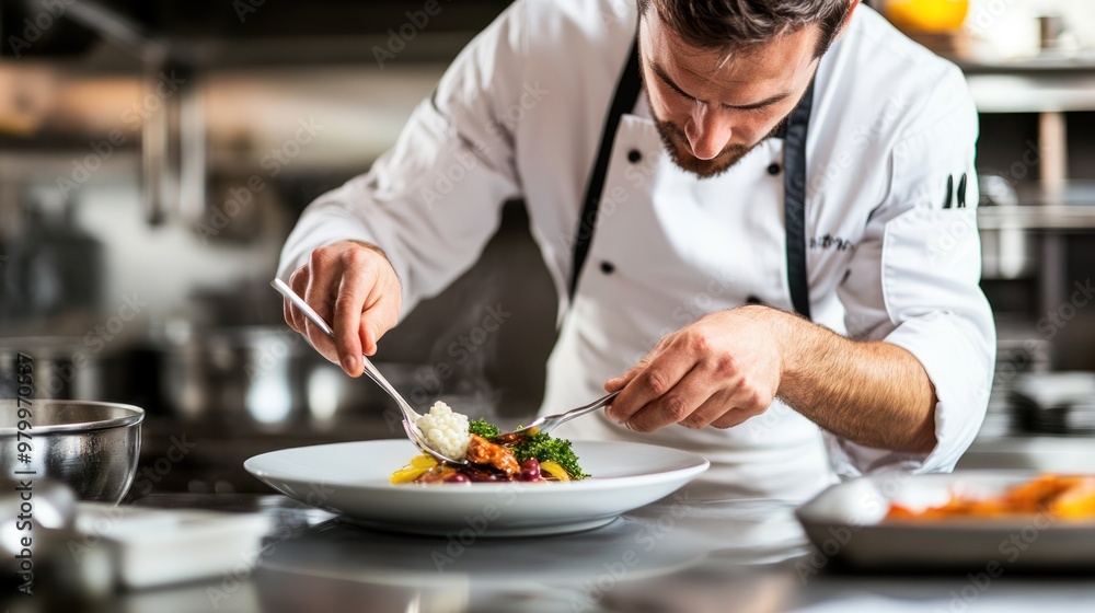 Chef Preparing a Delicious Meal Chef Preparing a Delicious Meal