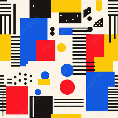 Free Download Abstract Geometric Pattern in Bold Colors - GFXLoad