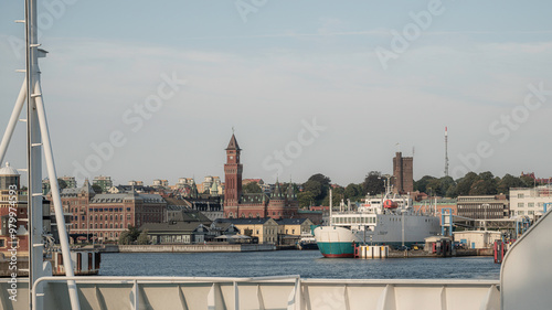 the waterfront harbour of Helsingborg