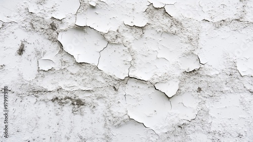 A textured cement floor contrasts with a white backdrop, revealing beauty in vintage decay.