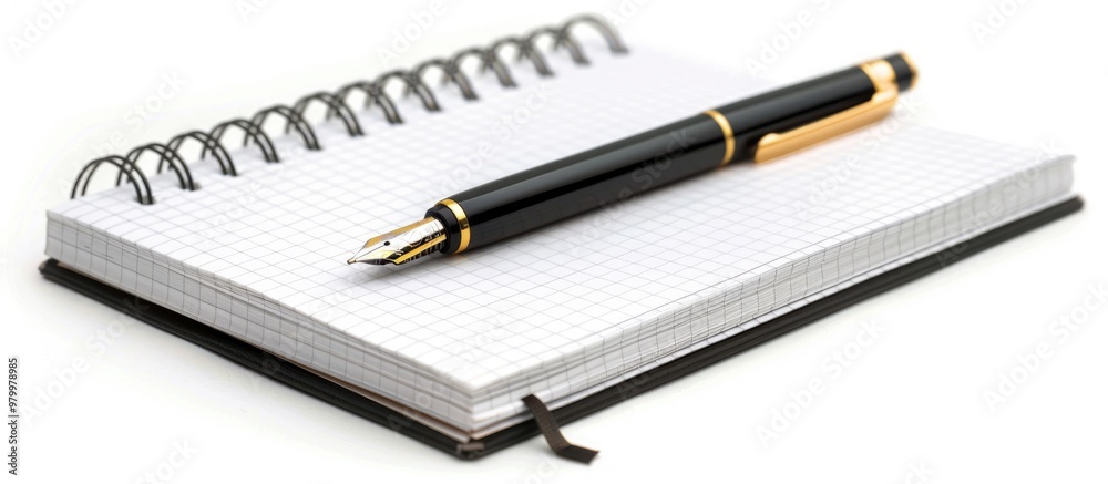 Notebook And Pen Isolated Notebook And Pen Isolated