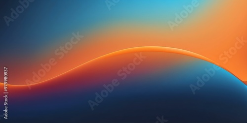 gradient orange to blue top to bottom transition with smooth grainy texture banner