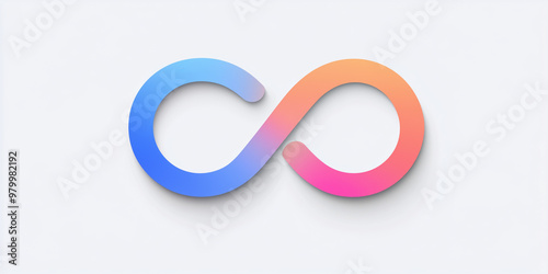 blue and pink infinite symbol