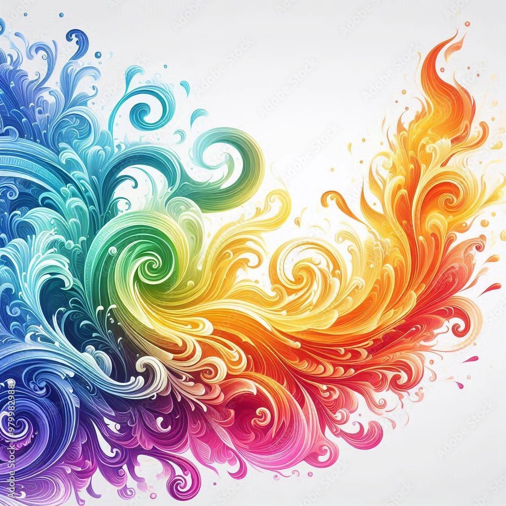 Hintergrund, Wallpaper regenbogenfarbene Flammen Hintergrund, Wallpaper regenbogenfarbene Flammen