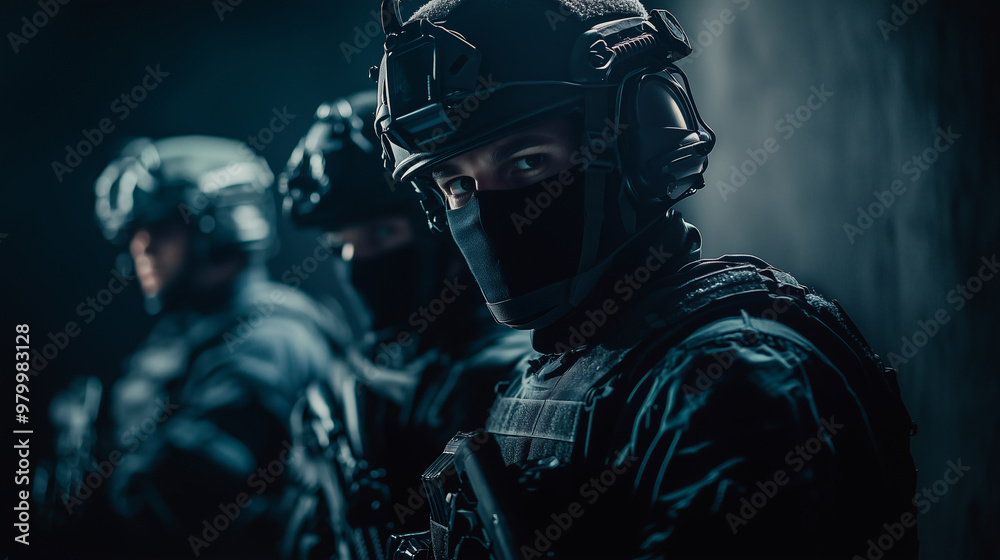 SWAT officers in Tactical Gear SWAT officers in Tactical Gear