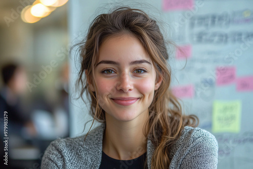 Smiling Woman Portrait: Natural Beauty and Happiness
