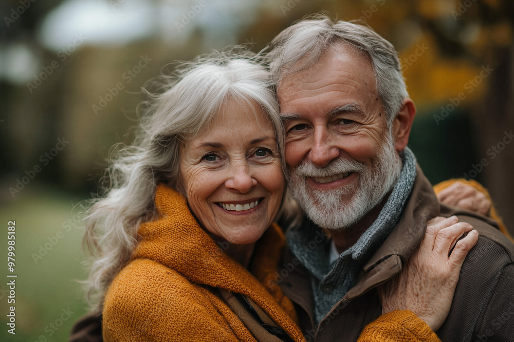 Senior Couple Portrait: Love and Affection in Old Age Senior Couple Portrait: Love and Affection in Old Age