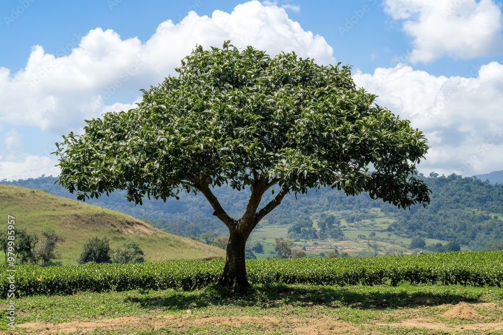 Organically grown yerba mate tree Ilex paraguariensis Organically grown yerba mate tree Ilex paraguariensis