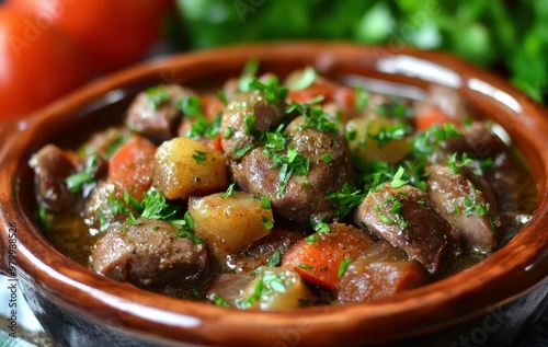 Pork Liver Portuguese Style iscas com elas photo