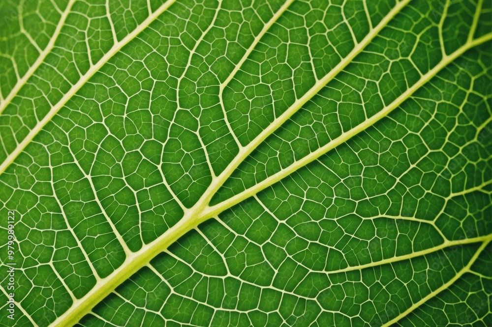 leaf texture pattern, leaf background with veins and cells - macro photography