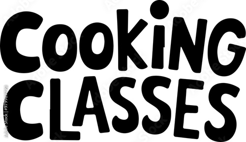 Colorful Cooking Classes Signage Design