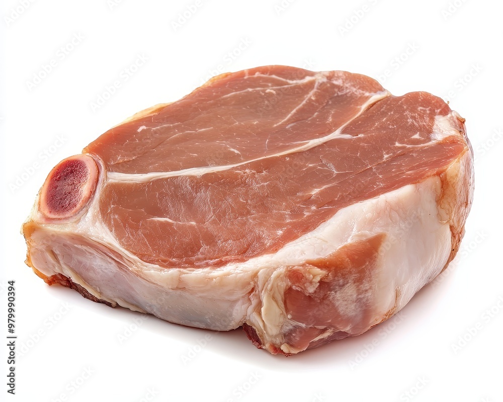 Raw pork leg isolated on white background Raw pork leg isolated on white background