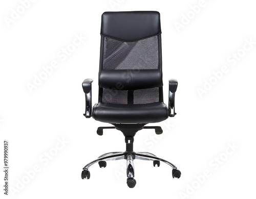 Stylish modern office chair isolated on white background 