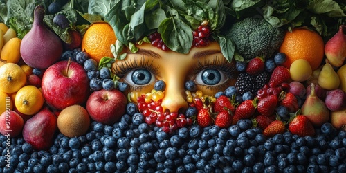 The engaging city where lively fruits with faces add a touch of whimsy and wonder to daily life