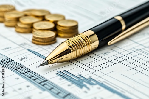 Financial accounting method of accrual accounting, recognizing revenues and expenses when incurred, not when cash is exchanged photo