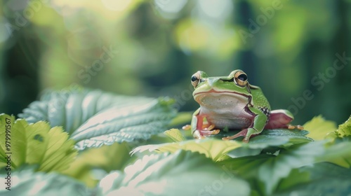 frog climbing generative ai
