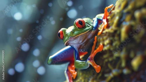 frog climbing generative ai