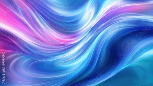 Wallpaper Mural Swirling patterns of blue and pink colors create a captivating abstract background in a fluid art style during bright daylight Torontodigital.ca