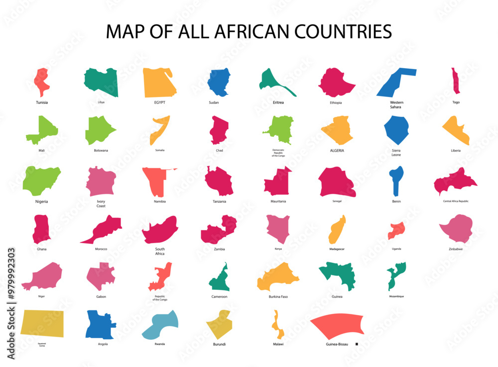 map of all African countries map of all African countries