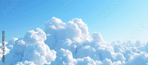 Antastic Soft White Clouds Against Blue Sky photo