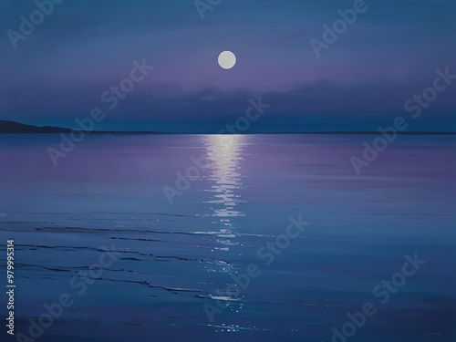 moon over the sea